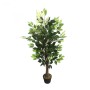 Lex Kunstpflanze Ficus, Dekobaum mit Holzstamm, 115 cm hoch.