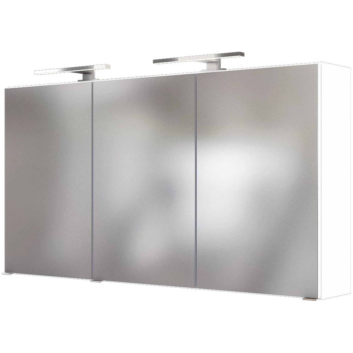Held Spiegelschrank Verona Weiß 120 cm mit Softclose Türen