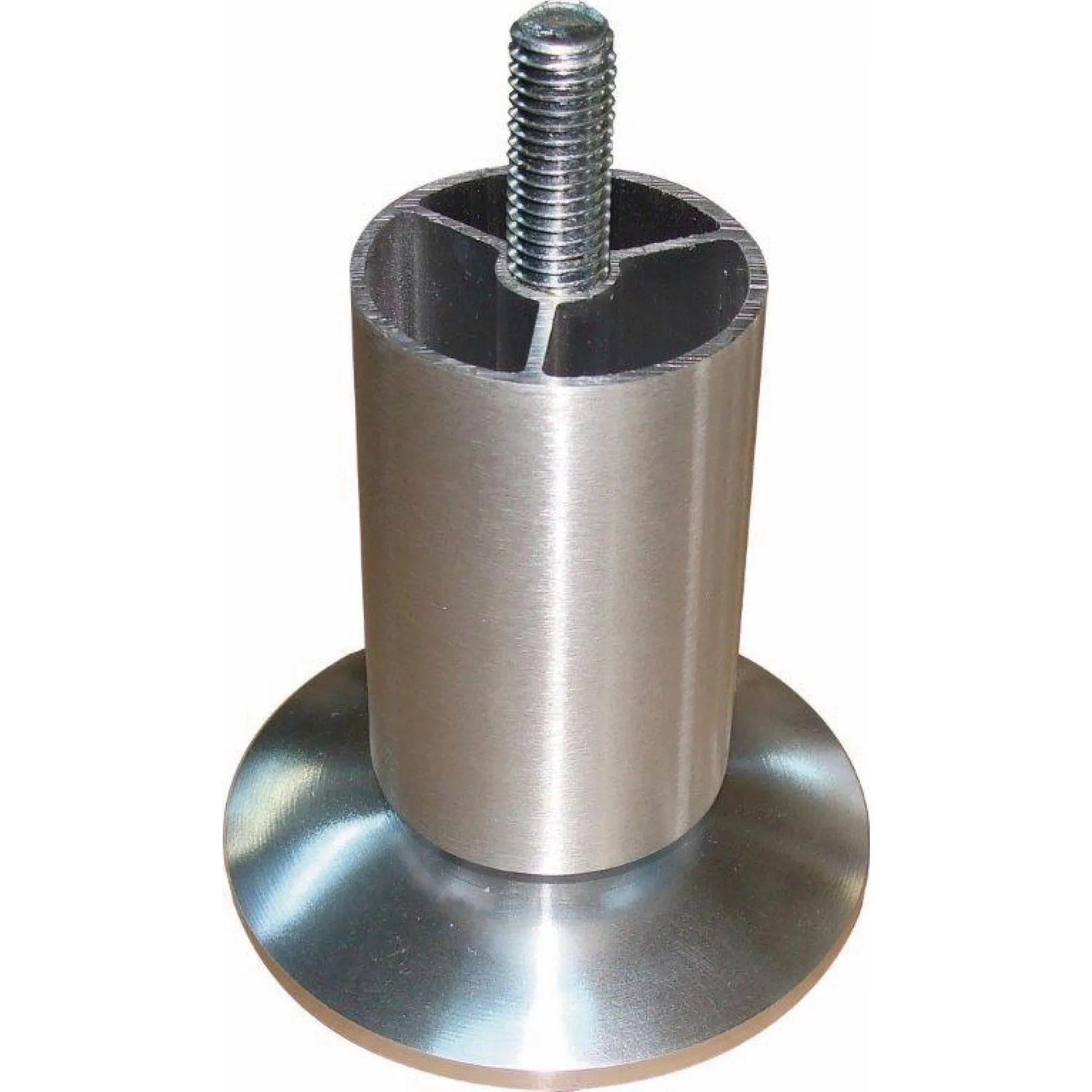 Simausrom Möbelfuß Ø 40 mm Länge 86 mm Aluminium Matt Geschliffen