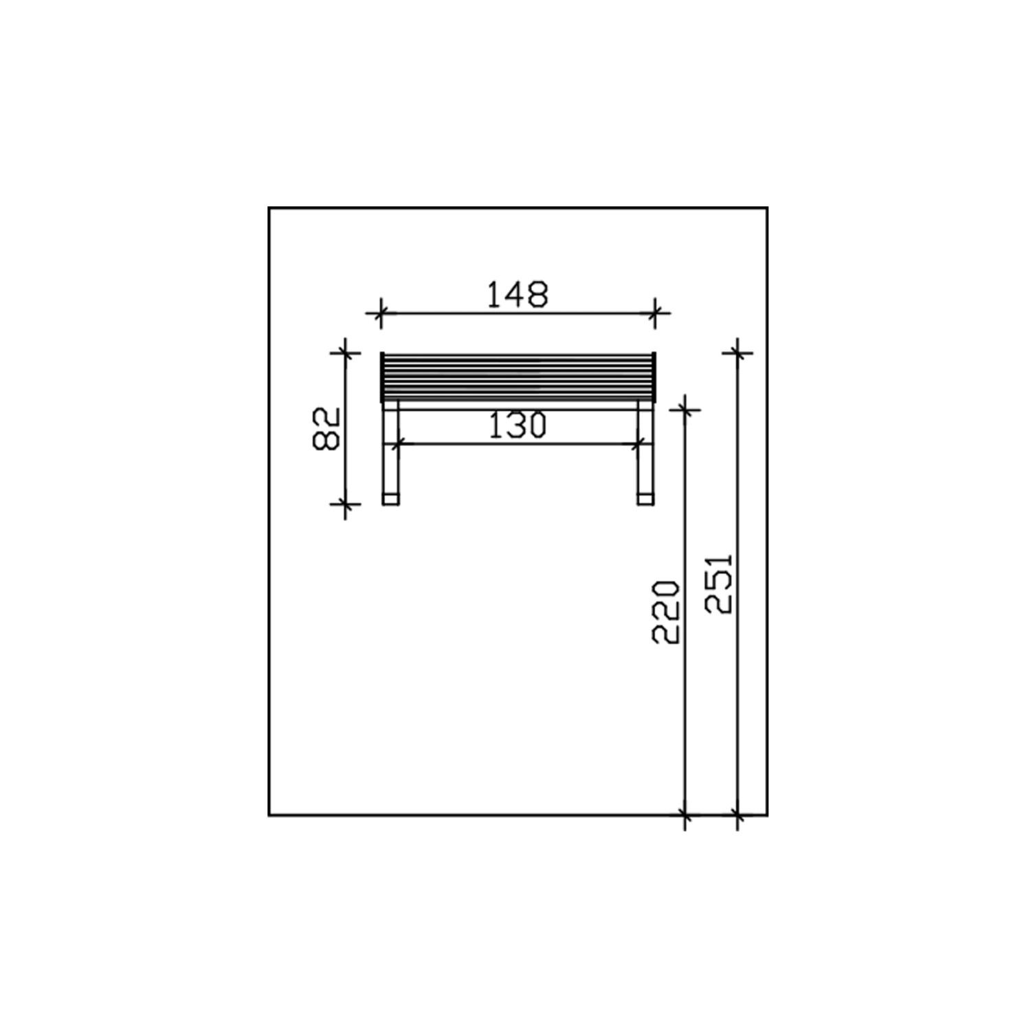 Technische Zeichnung: Skan Holz Vordach Poel, 148x87 cm, Maße und Details.