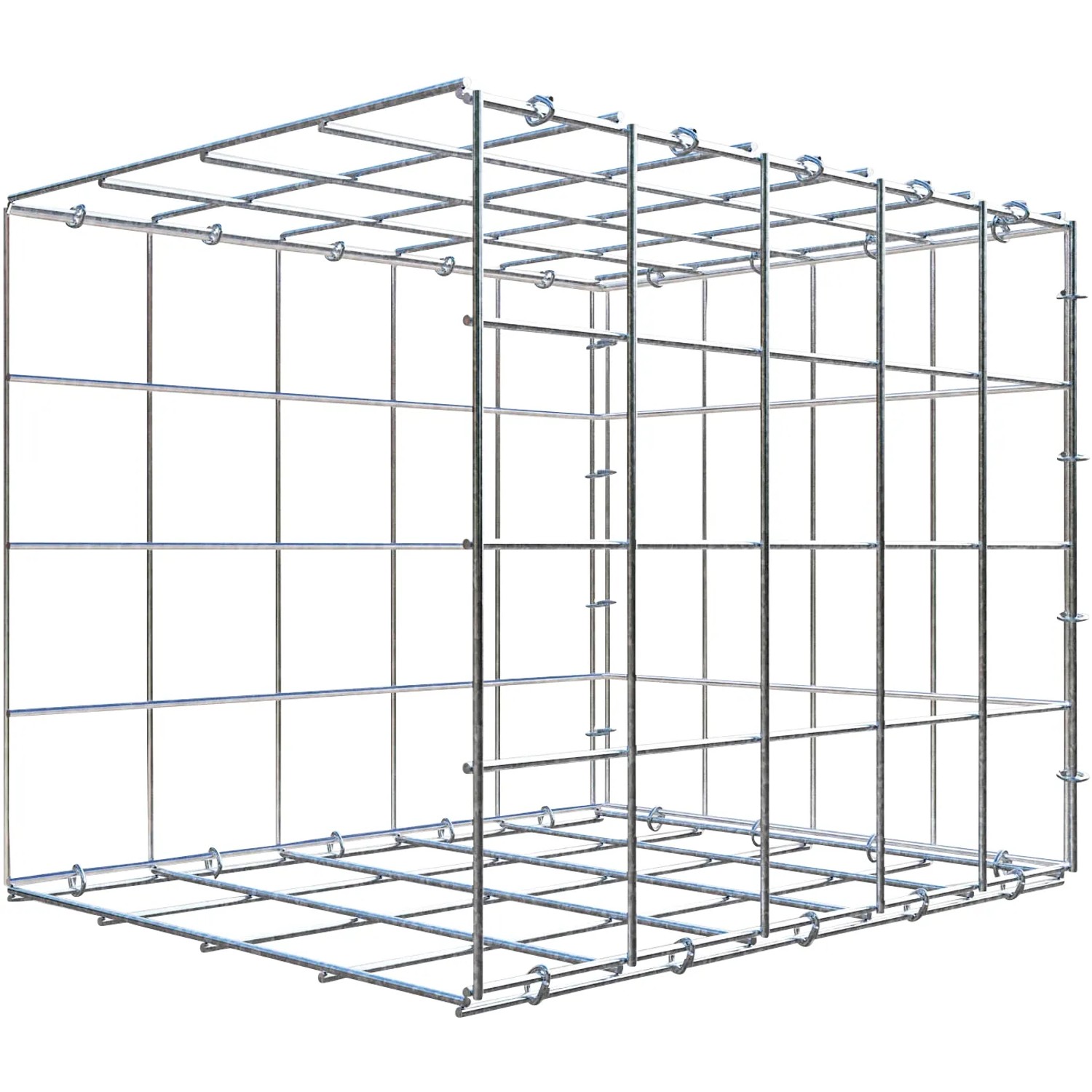 Gabiona C-Ring-Gabione-Anbaukorb Typ 2 40 x 50 x 40 cm Maschenw 10 x 10 cm