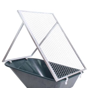 TRUTZHOLM Schubkarren Durchwurfsieb Gartensieb 100x60cm