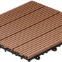 Home Deluxe WPC Klickfliese Bavaro hellbraun, 30x30 cm, Holzfliese mit Klicksystem.