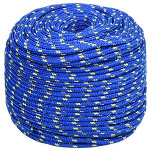 vidaXL Bootsseil Blau 6 mm 50 m Polypropylen 152444