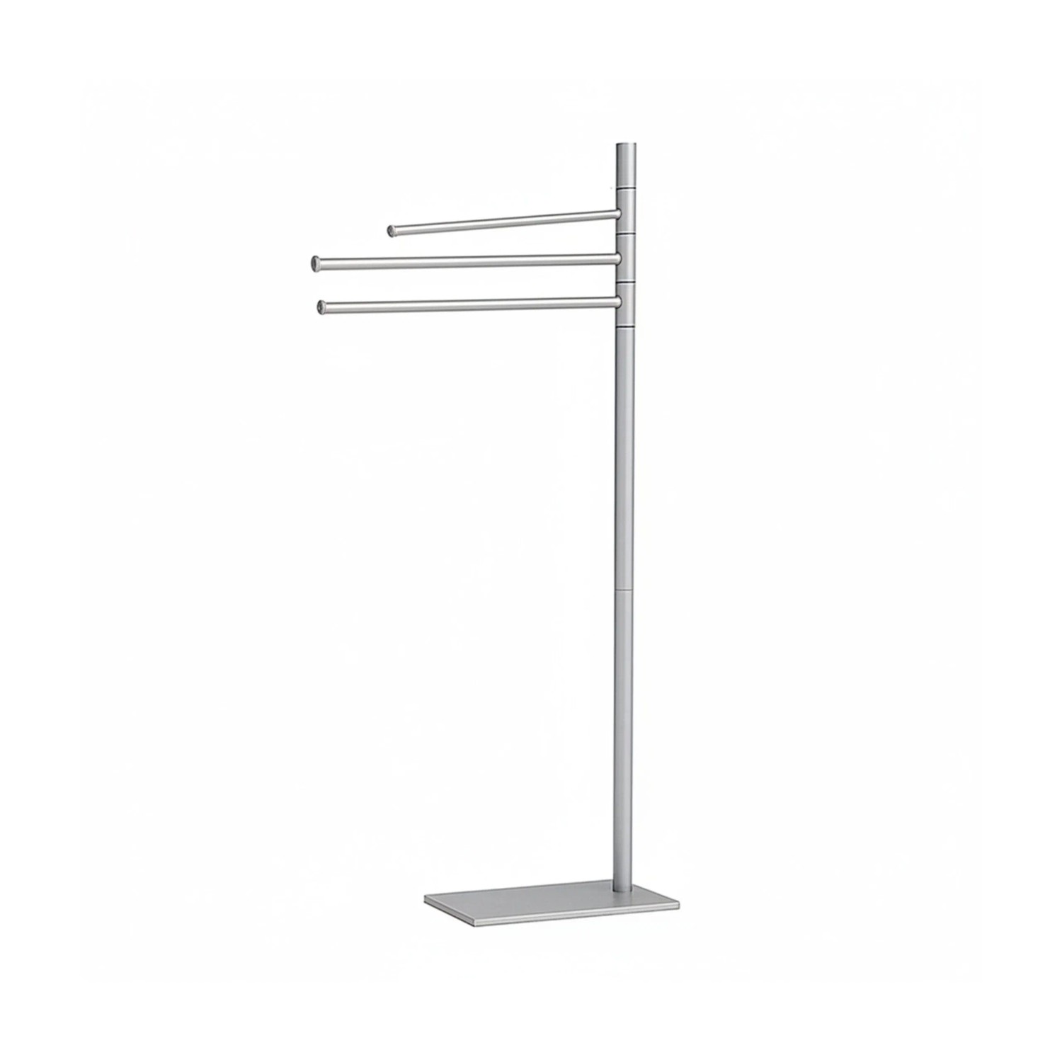 Relaxdays Handtuchständer Edelstahl Silber Mit 3 Stangen 83 x 33,5 x 14 cm 1,5 kg