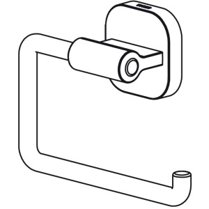 Tiger Toilettenpapierhalter Ramos, Edelstahl gebürstet, zur Wandmontage.