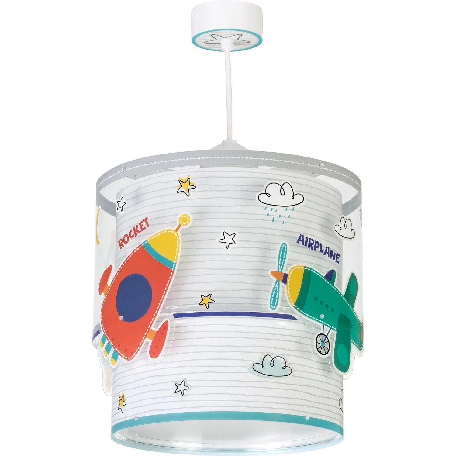 Dalber  KinderDeckenlampe Flugzeuge und Autos