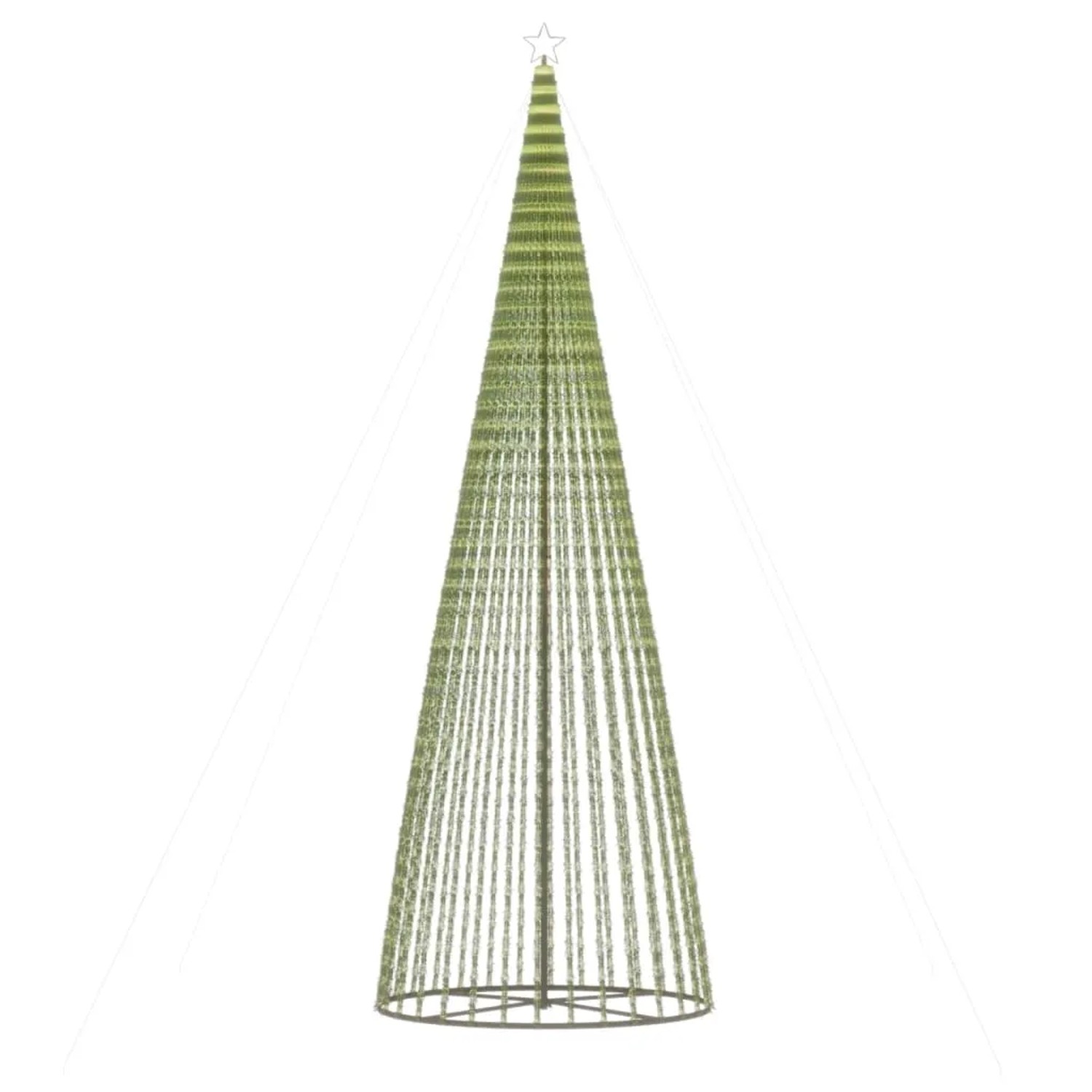 vidaXL LED Weihnachtsbaum 1544 LEDs Kaltweiß 500 cm 358073