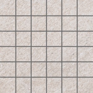 Vitra Mosaikfliese Olympos, Feinsteinzeug in Weiß, 30x30 cm, matte Oberfläche mit Quarzeinschlüssen.