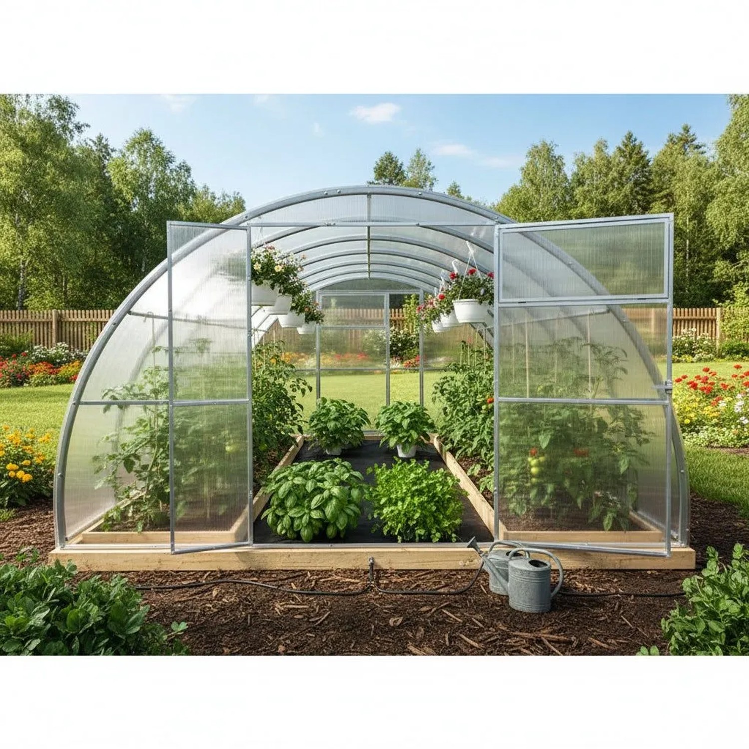 Garten Dream Gewächshaus Sofia 3,5x6m mit 4mm Polycarbonat