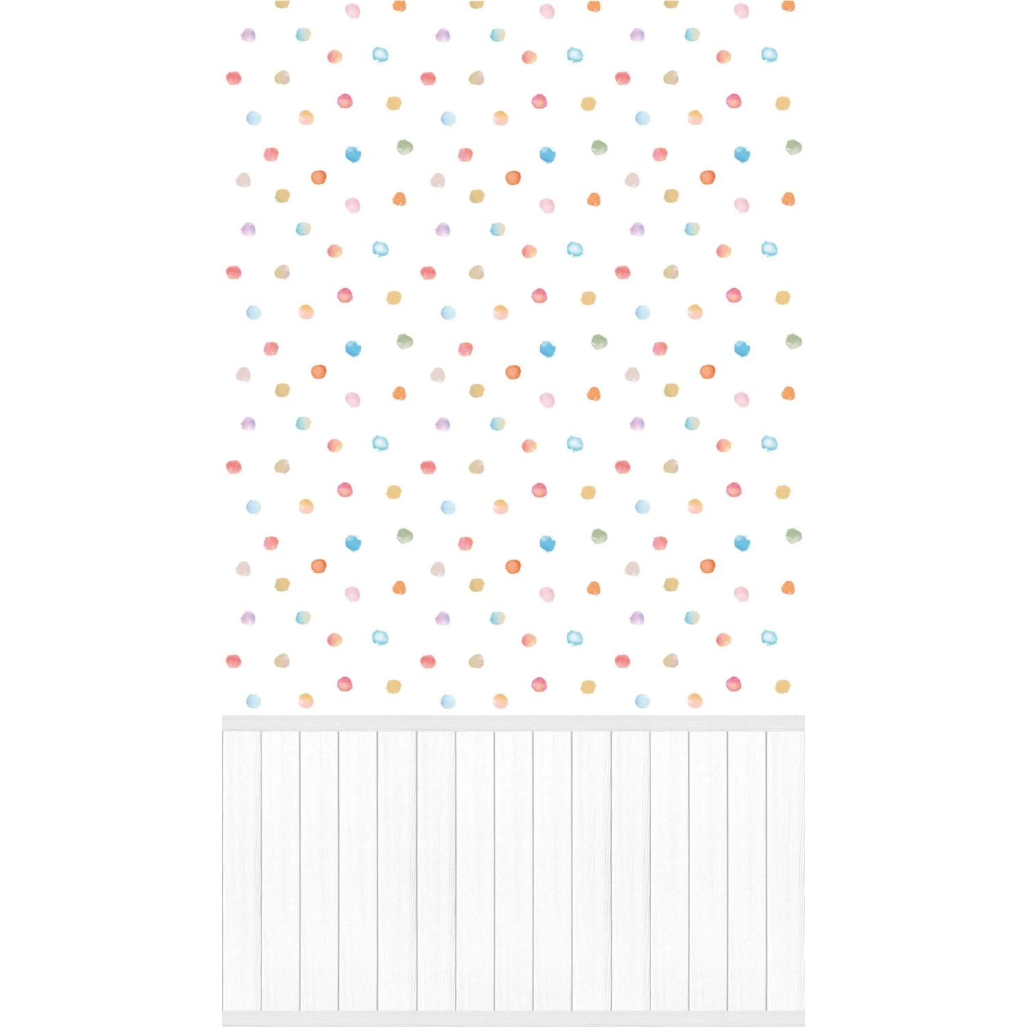PROFHOME 398141-GU Fototapete Kindertapete Weiß Lila Gelb Blau 1,59 m x 2,8 m