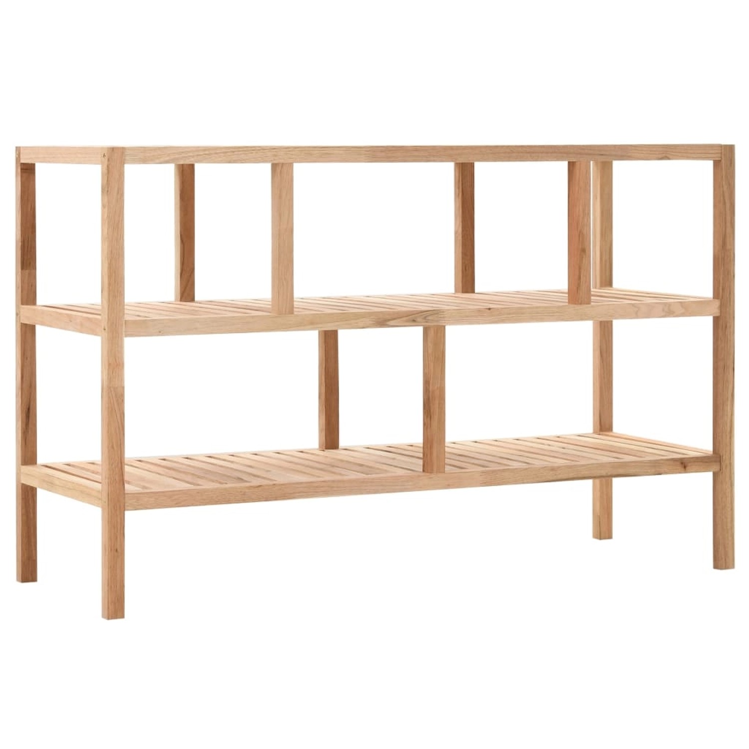 vidaxl badezimmer-regal walnussholz massiv 100x40x65 cm