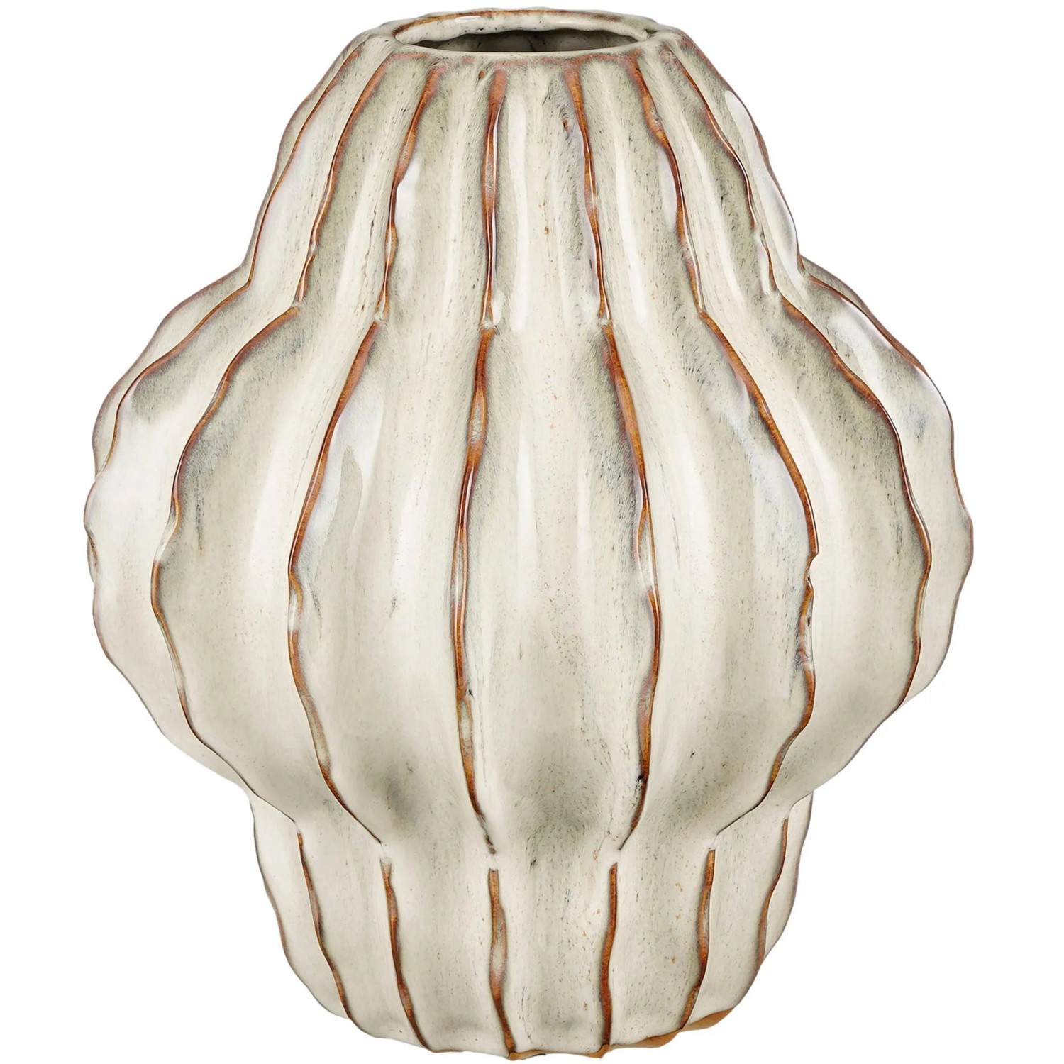 Mica Decorations Vase Altea Offwhite 28 cm Ø 24,5 cm