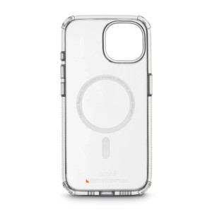 Transparente Hama Handyhülle MagCase Extreme Protect für Apple iPhone 15 mit MagSafe und D3O-Schutz.