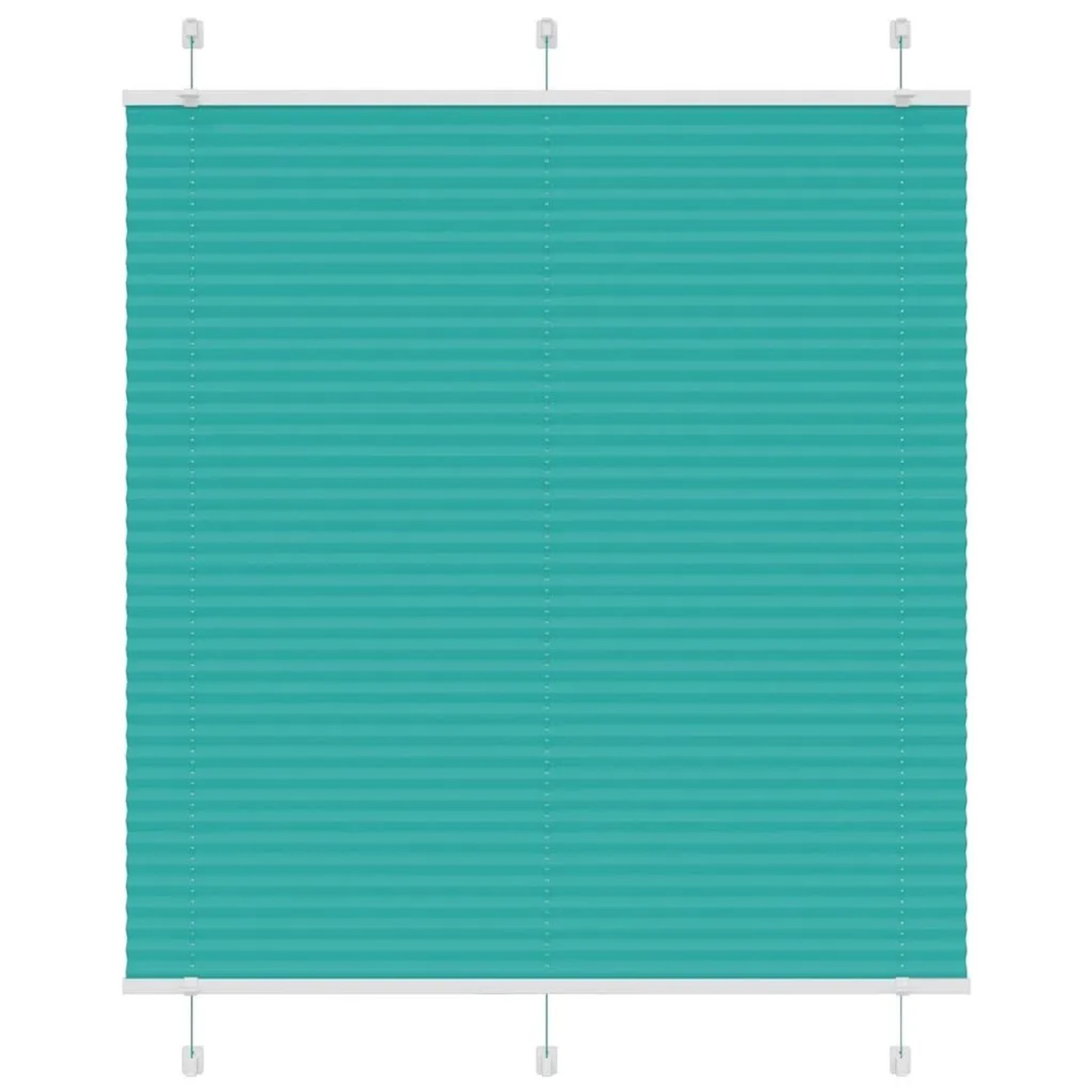 vidaXL Plissee Petrolgrün 120x150 cm Stoffbreite 119,4 cm Polyester 4015402 günstig online kaufen