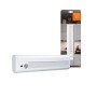 Weiße Ledvance LED Unterbauleuchte Linear mit Tag- und Nachtsensor, 21,4 cm.