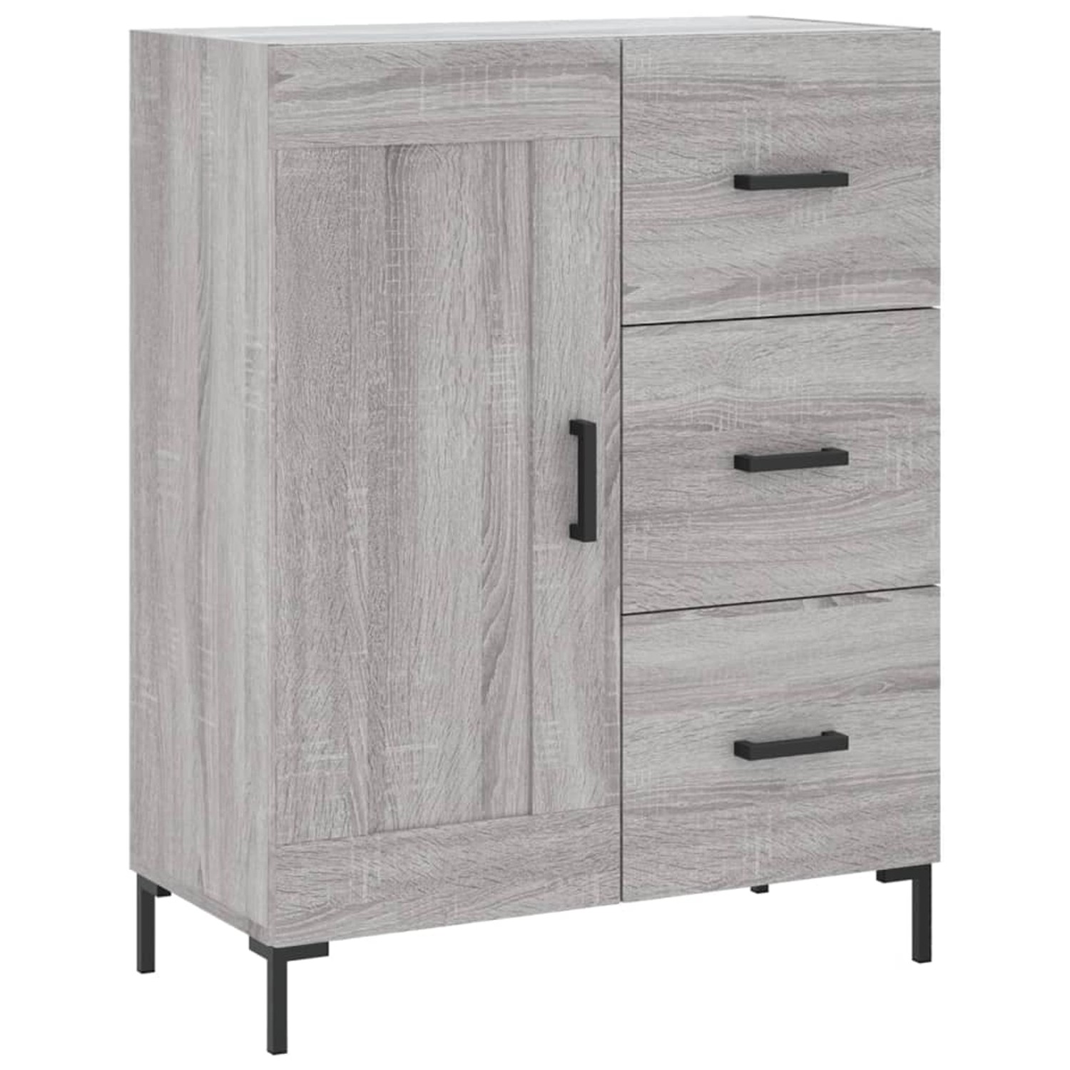 vidaXL Sideboard Grau Sonoma 69,5x34x90 cm Holzwerkstoff 830266 günstig online kaufen