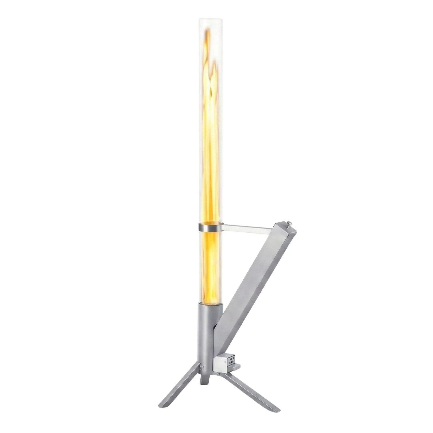 Albatros Pelletfackel Edelstahl Mit Glasrohr Rocket Stove Holzpellet 70 Min Brenndauer