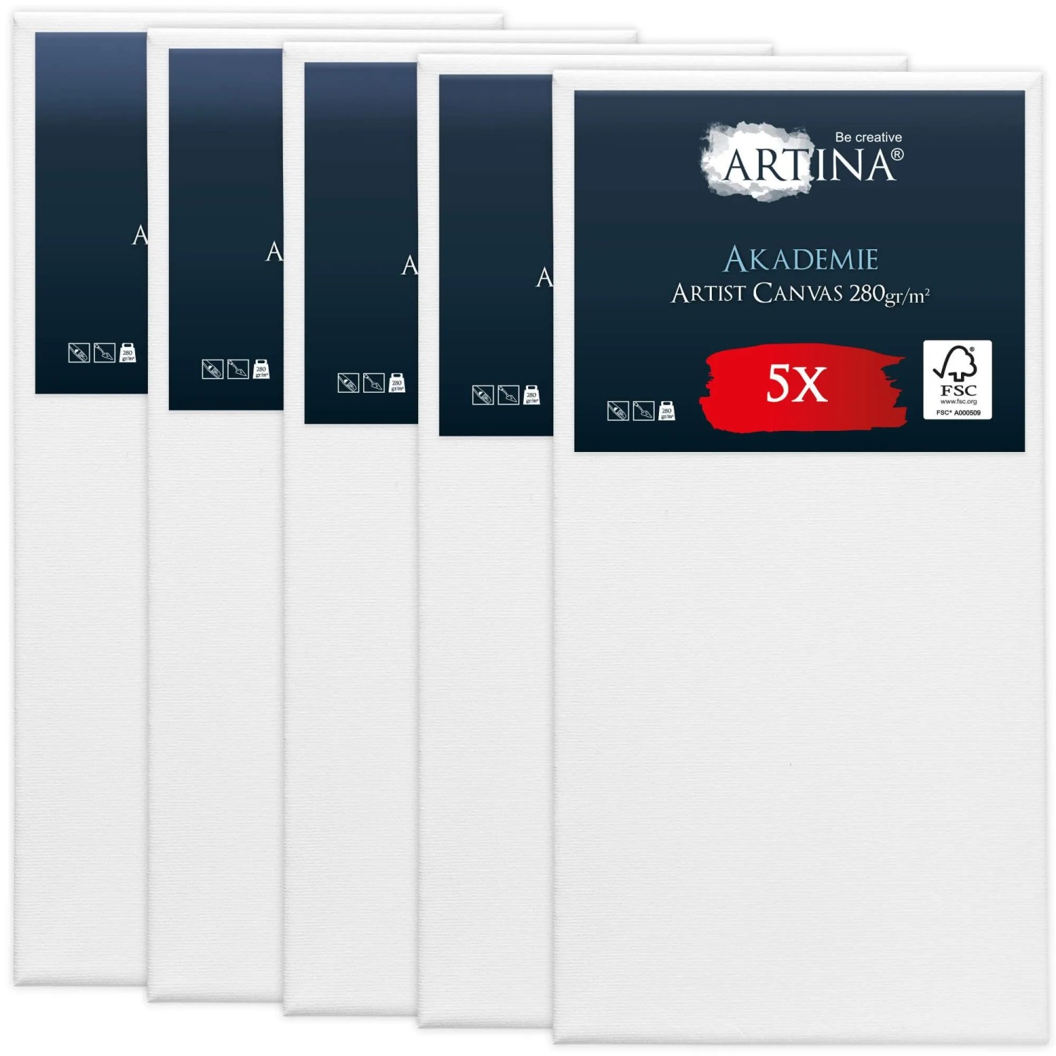 Artina Akademie Keilrahmen 50x100cm FSC 5tlg günstig online kaufen