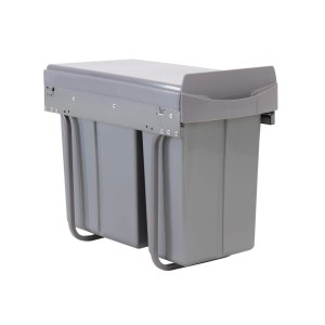 SVITA EMCombo30 Einbaumülleimer 30L 10L+20L 2 Fächer mit Deckel Mülltrennsystem