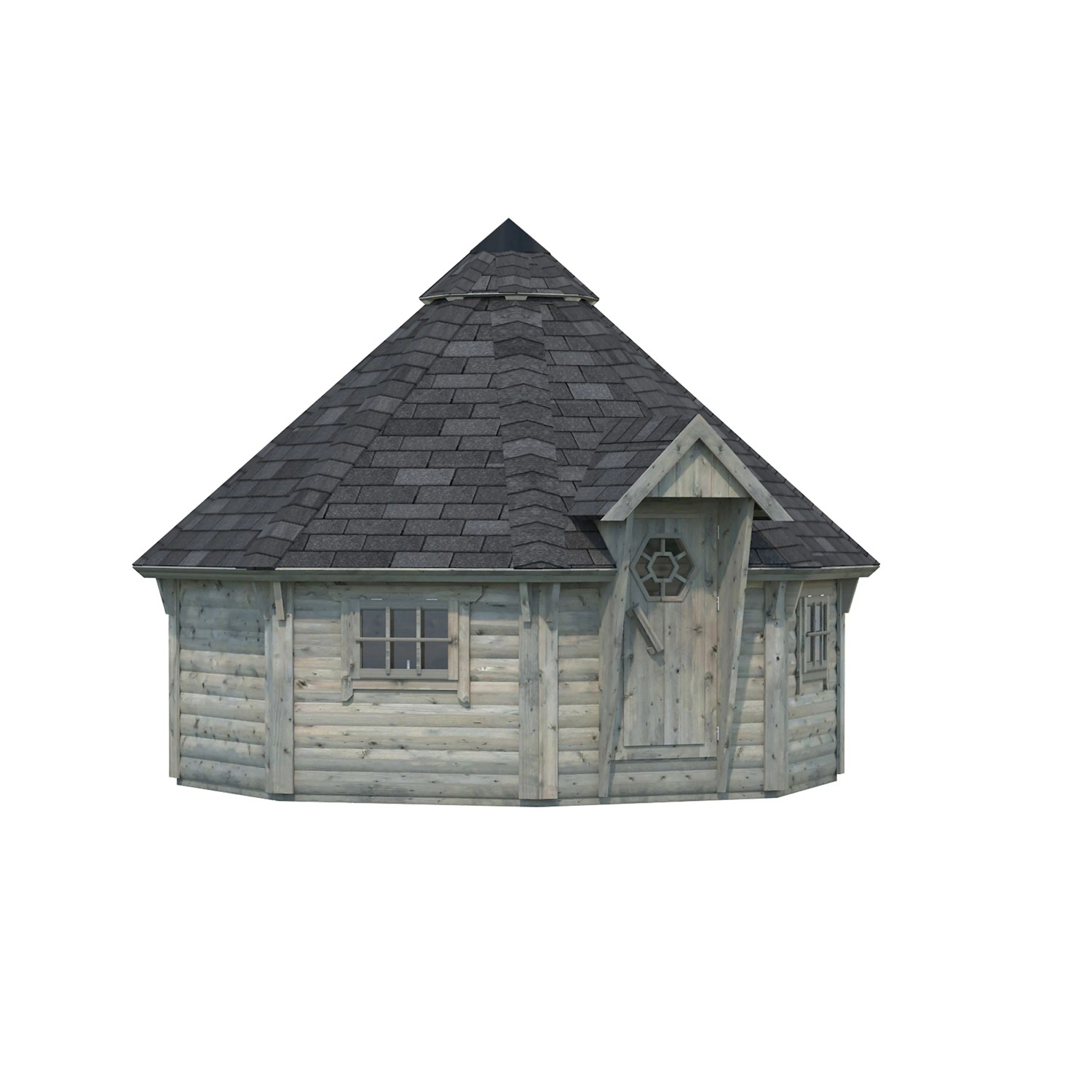 Palmako Grillkota Eva Grau tauchgrundiert BxT: 379 cm x 379 cm_2