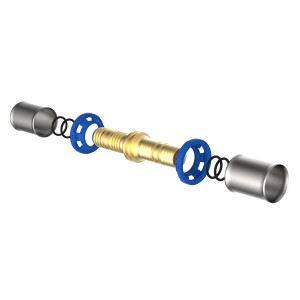 Kirchhoff MS-Verbindungsstück Pressfitting Ø 16mm für MSVR Blank, Einzelteile im Detail.