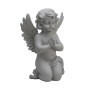 Relaxdays Grabengel Polyresin Grau Frostbeständig 36 cm x 22,5 cm x 18 cm
