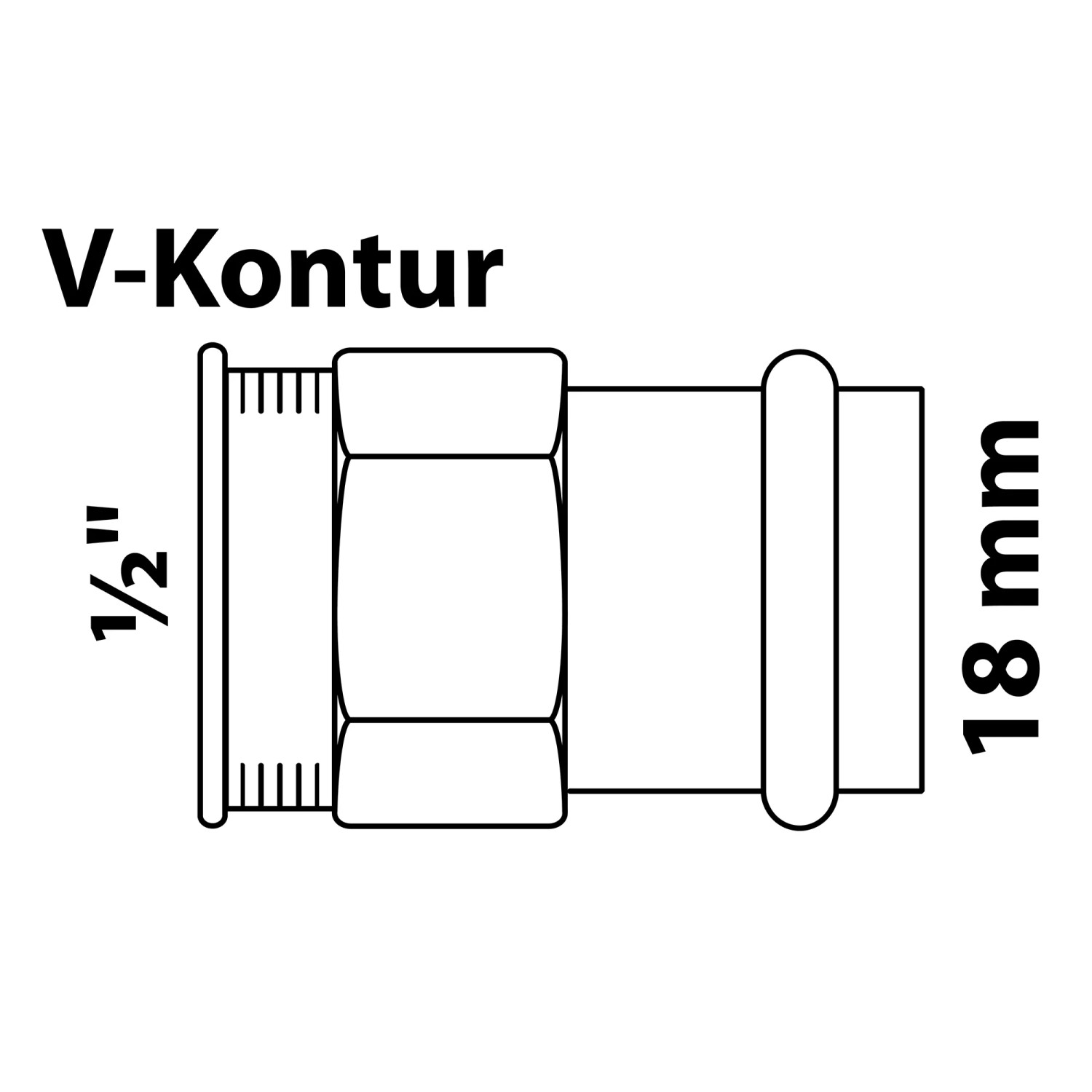 Produktbild von 2 Stück Löt-Übergangsmuffe 15 Mm Auf 1/2″ IG – Kupfer, Für Wasser- Und Heizungsleitungen