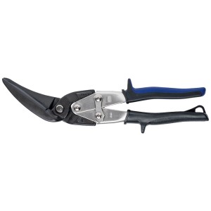 Erdi Ideal-Schere Multisnip D22A-SB, linksschneidende Blechschere mit blau-schwarzem Griff.