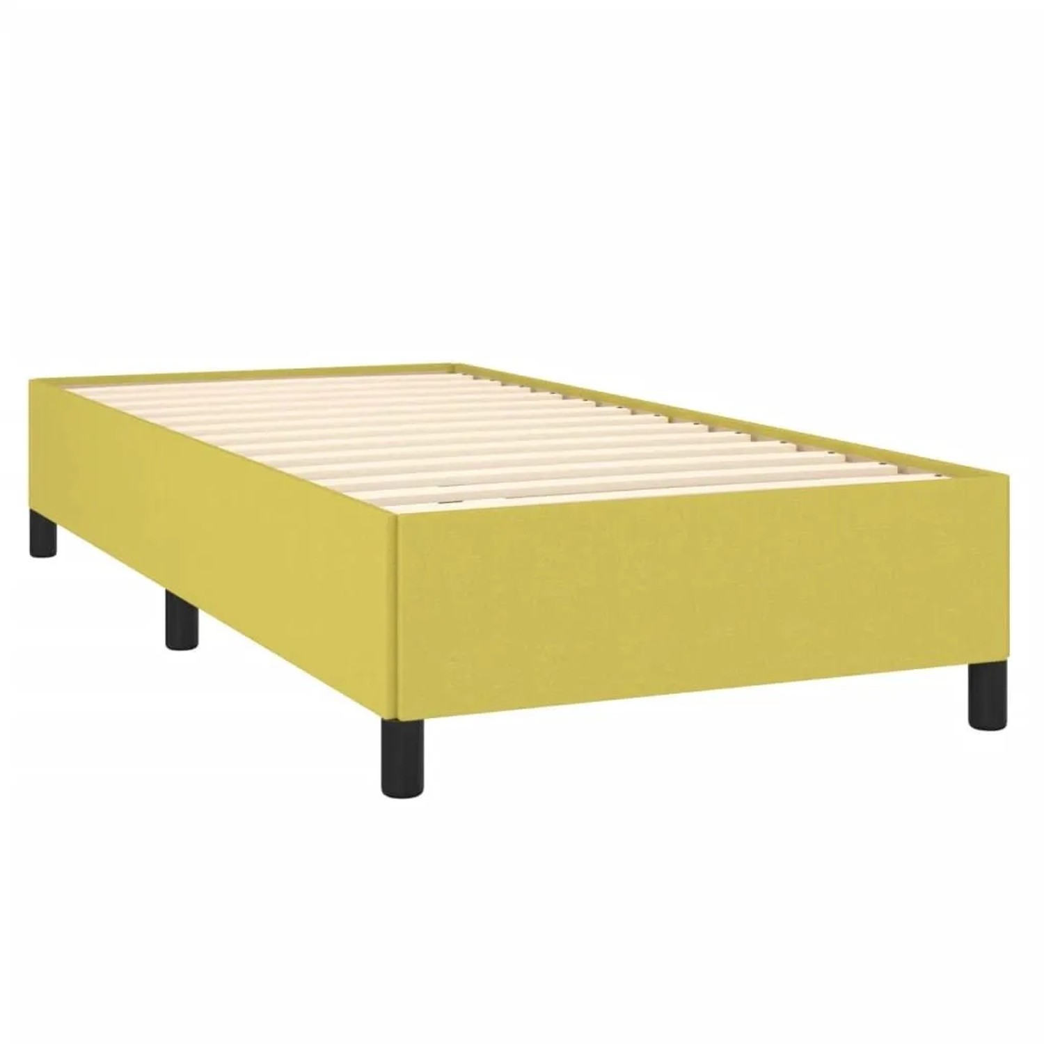 vidaXL Bettgestell Grün 90x190 cm Stoff 347033
