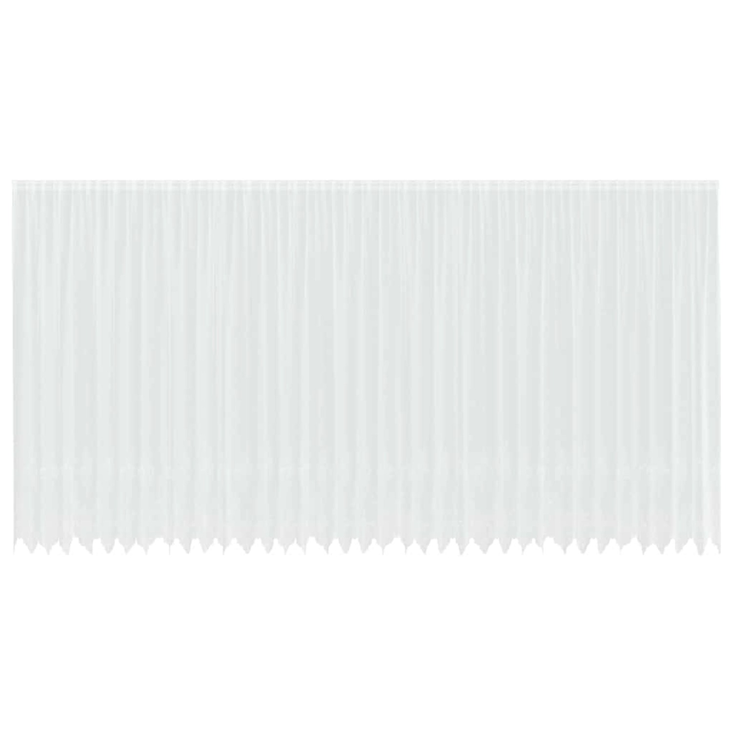 vidaXL Spitzenvorhang mit Vorhängen Weiß 900x260cm Polyester 4107966 günstig online kaufen