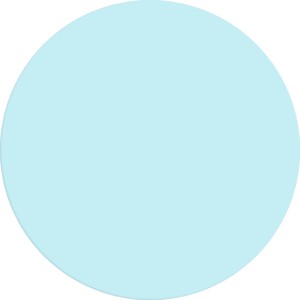 Kreis in Wellenblau, Farbton der Alpina Wandfarbe Pure Farben.