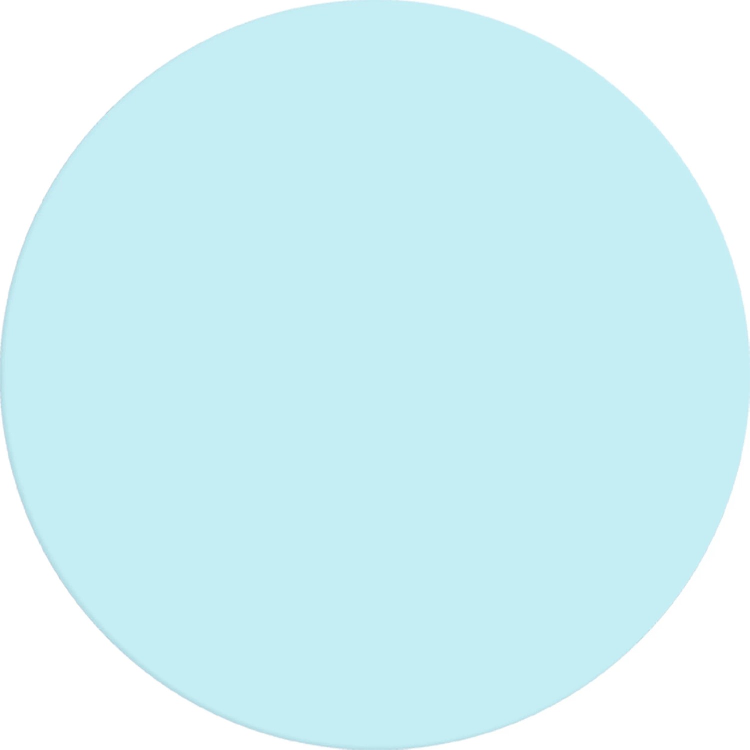 Kreis in Wellenblau, Farbton der Alpina Wandfarbe Pure Farben.