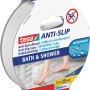 Tesa Anti-Rutschband für Bad und Dusche, transparent, 5 m x 25 mm. Rutschhemmende Wanneneinlage für mehr Sicherheit.