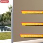 Beige Floordirekt Seitenmarkise ausziehbar, Alu-Rahmen, bietet Sicht- und Windschutz für Garten & Terrasse. Leicht zu reinigen.