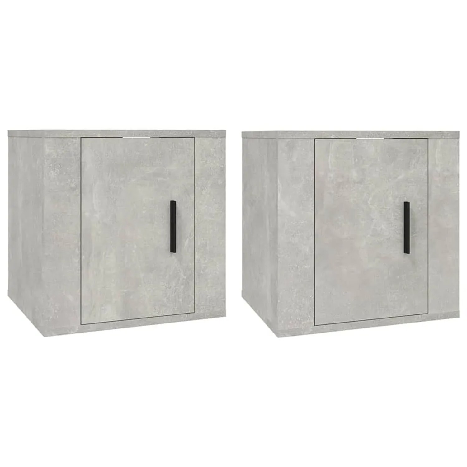 vidaXL TV-Wandschränke 2 Stk Betongrau 40x34,5x40 cm 816649