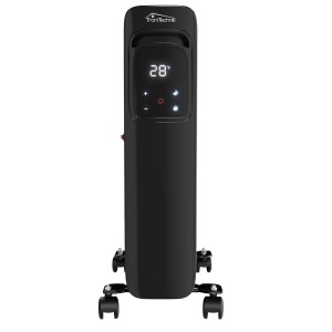Schwarzer TroniTechnik Ölradiator TT OR 311 mit 11 Rippen, 2500W, drei Stufen und WiFi Funktion.