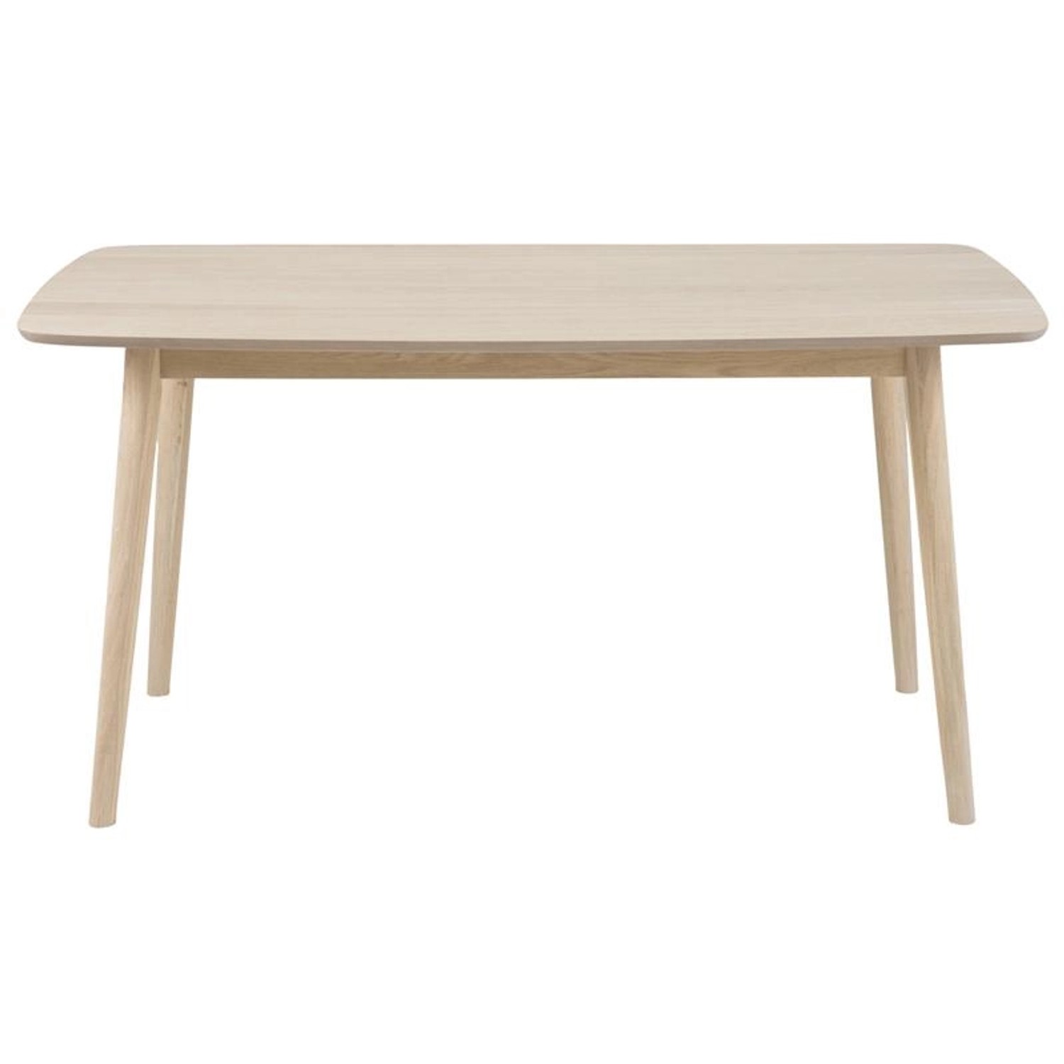 ebuy24 Naila Esszimmertisch 80x150 cm Eiche Dekor Weiss Gelaugt günstig online kaufen