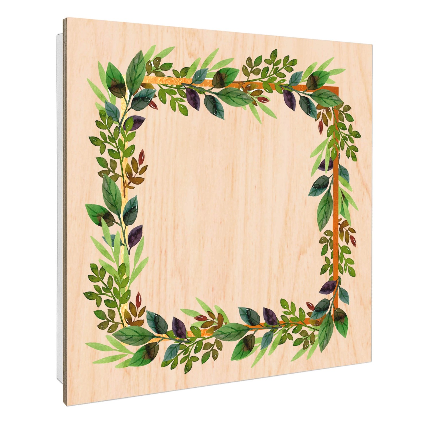 Banjado Schlüsselkasten mit Holzfront 30x30cm Weiß Scharnier Links 50 Haken günstig online kaufen