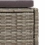 vidaXL Whirlpool-Bänke mit Auflagen 2 Stk Grau Poly Rattan 362263_9
