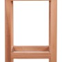 Garden Pleasure Universalhocker Marco 1 aus Eiche, 40x30x30cm, vielseitig als Beistelltisch oder Blumenhocker nutzbar.