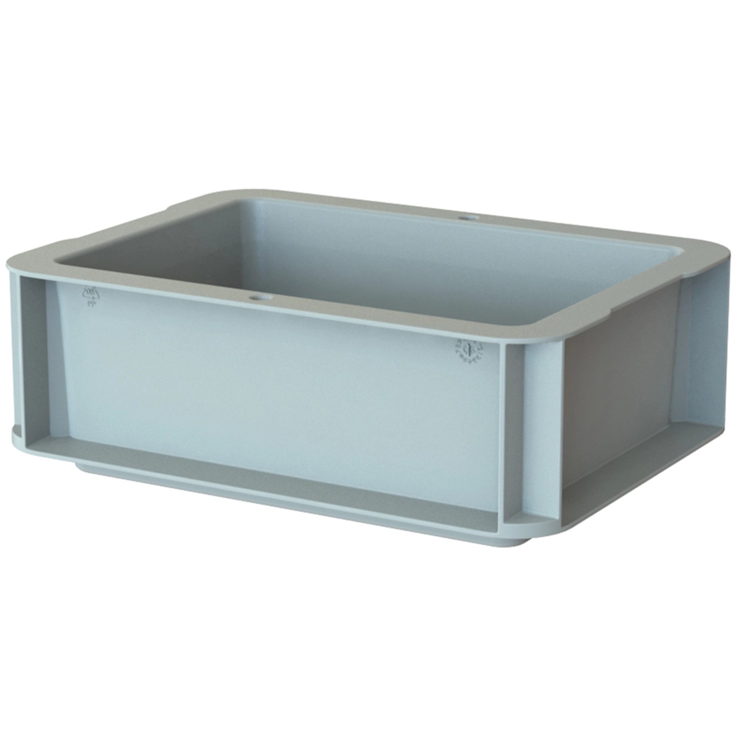 Eurobox-System Box Vollwand 30 x 20 x 12 cm Grau