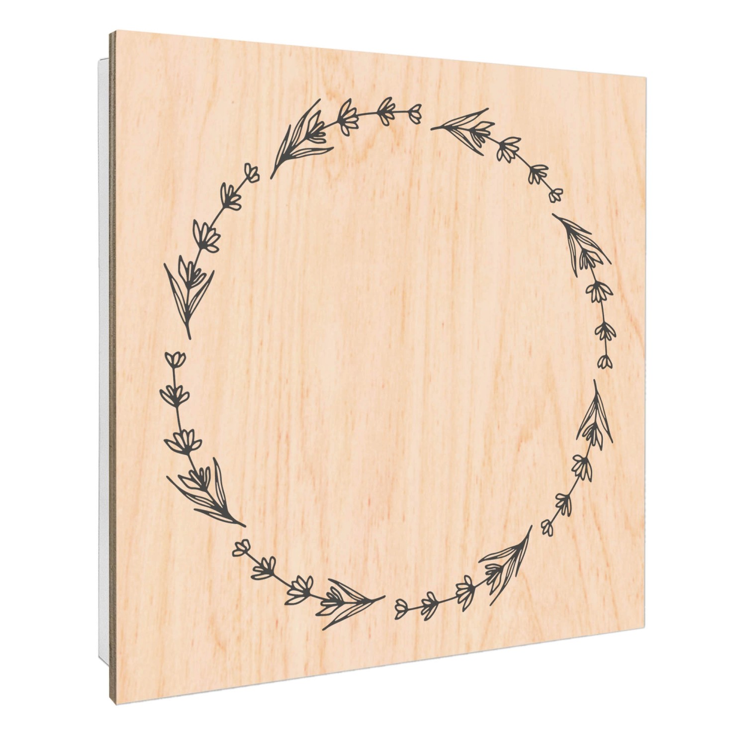 Banjado Schlüsselkasten mit Holzfront 30x30cm Weiß Scharnier Links 50 Haken günstig online kaufen