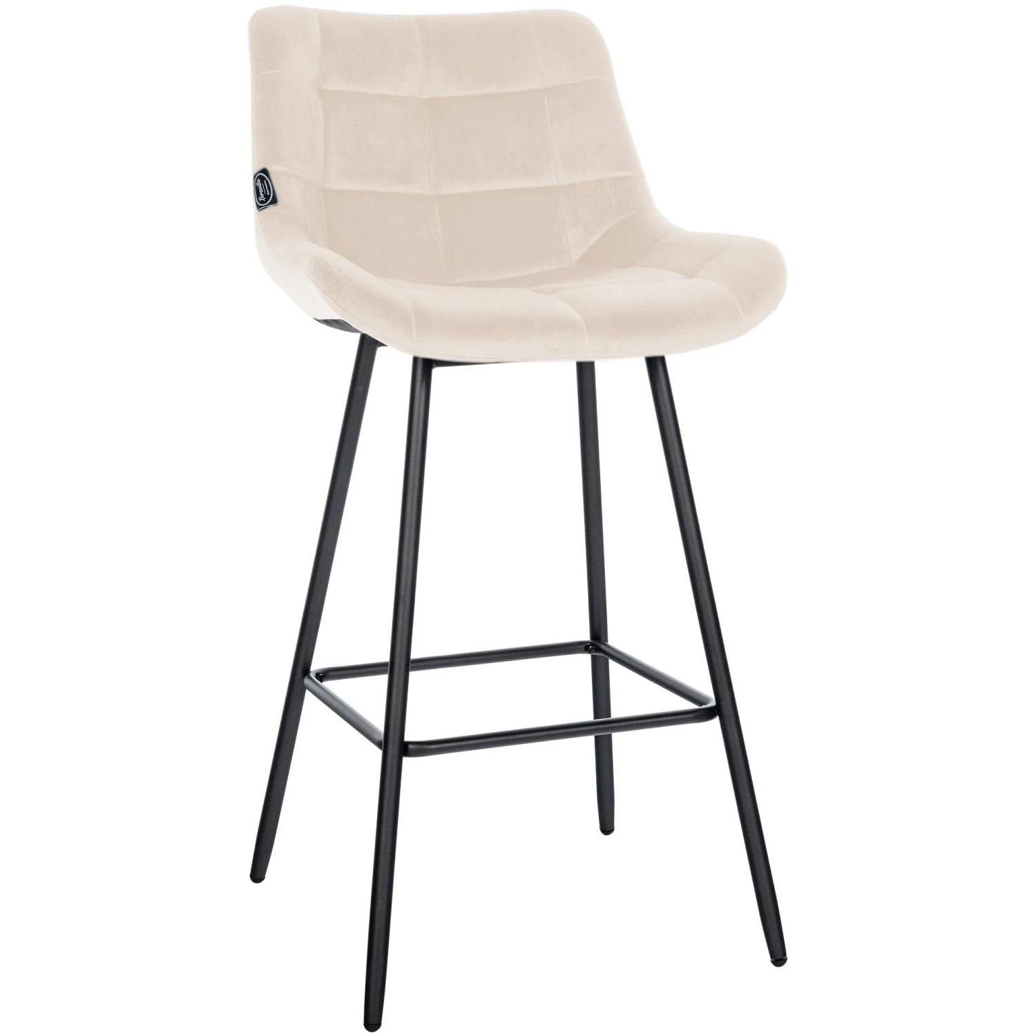 CLP Barhocker Weston creme/Samt