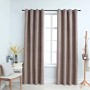 vidaXL Verdunkelungsvorhänge mit Metallösen 2 Stk Taupe 140x245 cm 134478_2