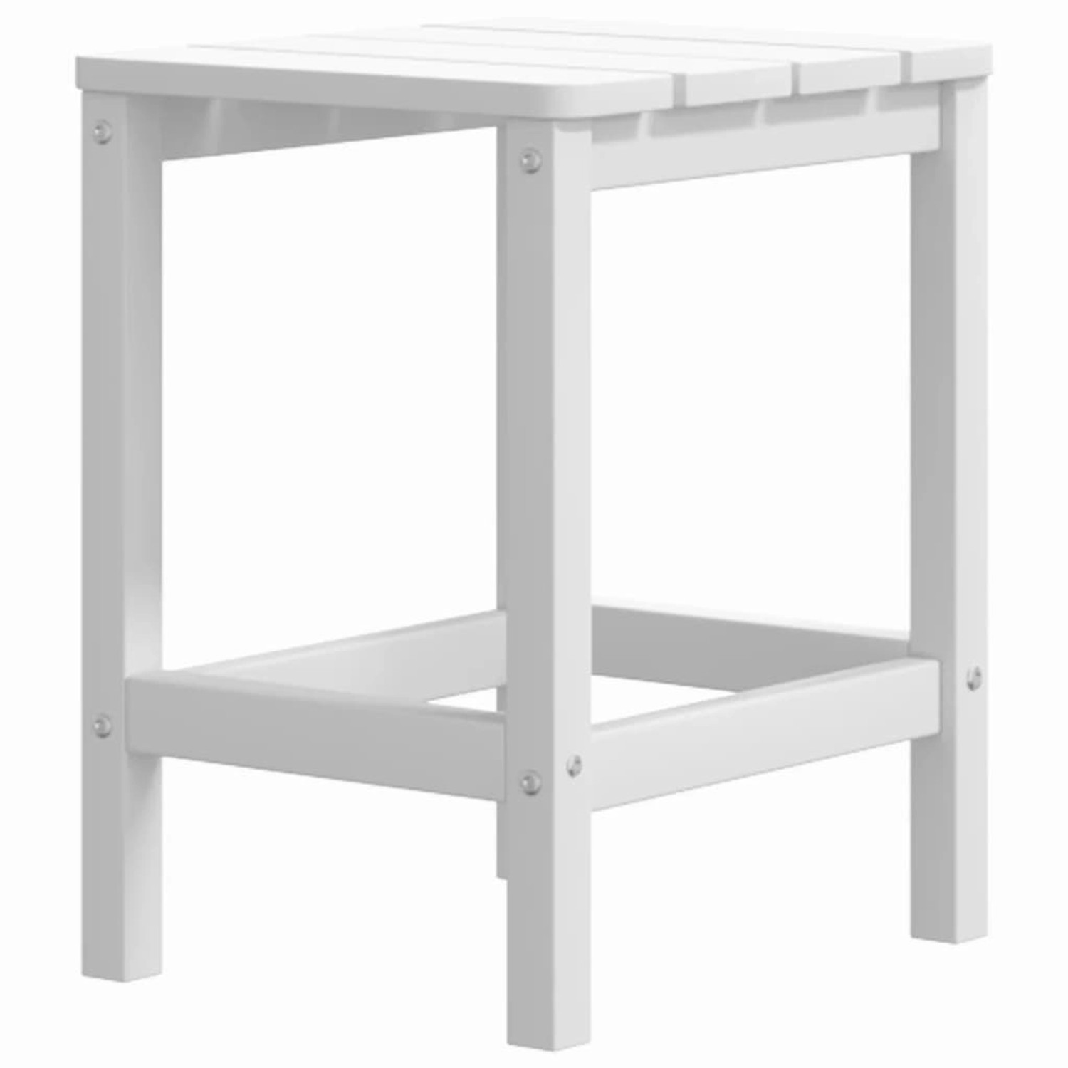 vidaXL Adirondack-Gartentisch Weiß 38x38x46 cm HDPE 318641 günstig online kaufen