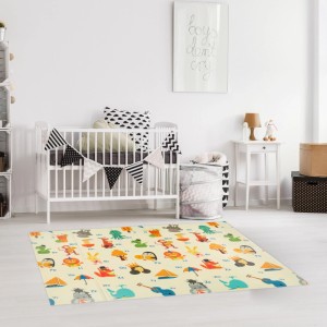 Relaxdays Spielmatte XPE-Schaumstoff Bunt Faltbar Wasserabweisend Abwischbar 200 cm x 150 cm 780 g