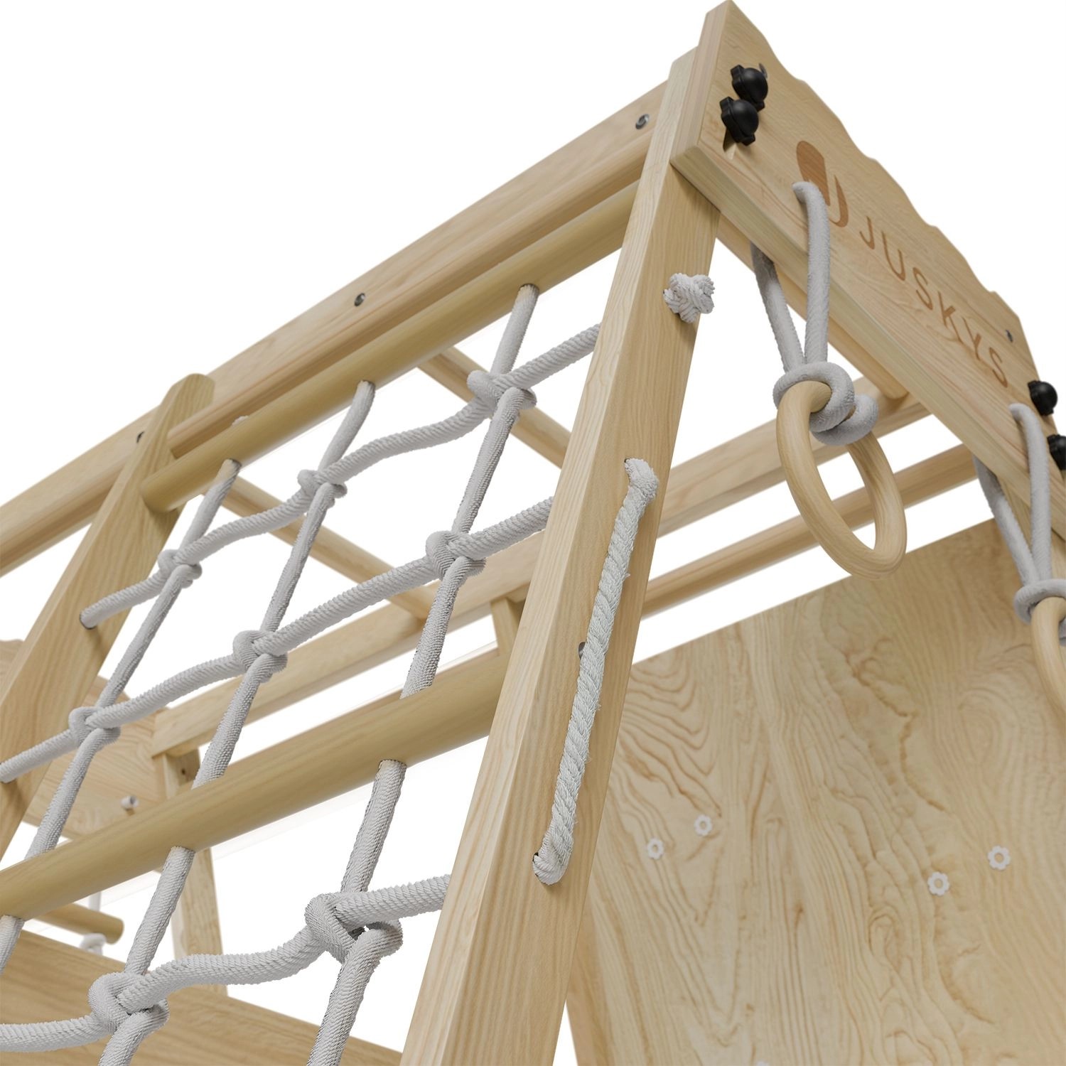 Juskys Mini Klettergerüst für Kinder mit Rutsche_5