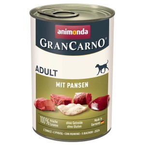Animonda Gran Carno Adult Hundenassfutter mit Pansen, 400g Dose.