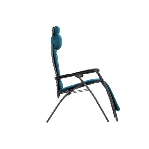 Lafuma Relaxsessel Aircomfort RXS Clip, Coral-Blue, Gartenstuhl mit verstellbarer Kopfstütze.